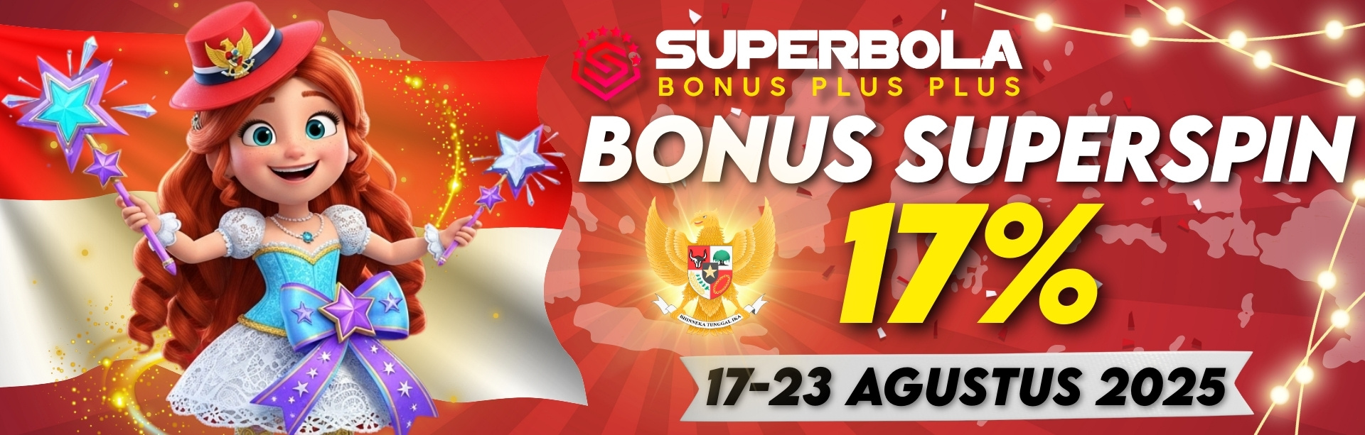 Superbola 17% Bonus Superspin Merdeka